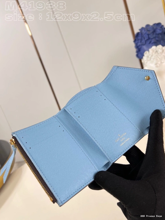 AAA Pruses Bags WALLET-12*9.5*2.5 VUITTON LOUIS cm VICTORINE 0817